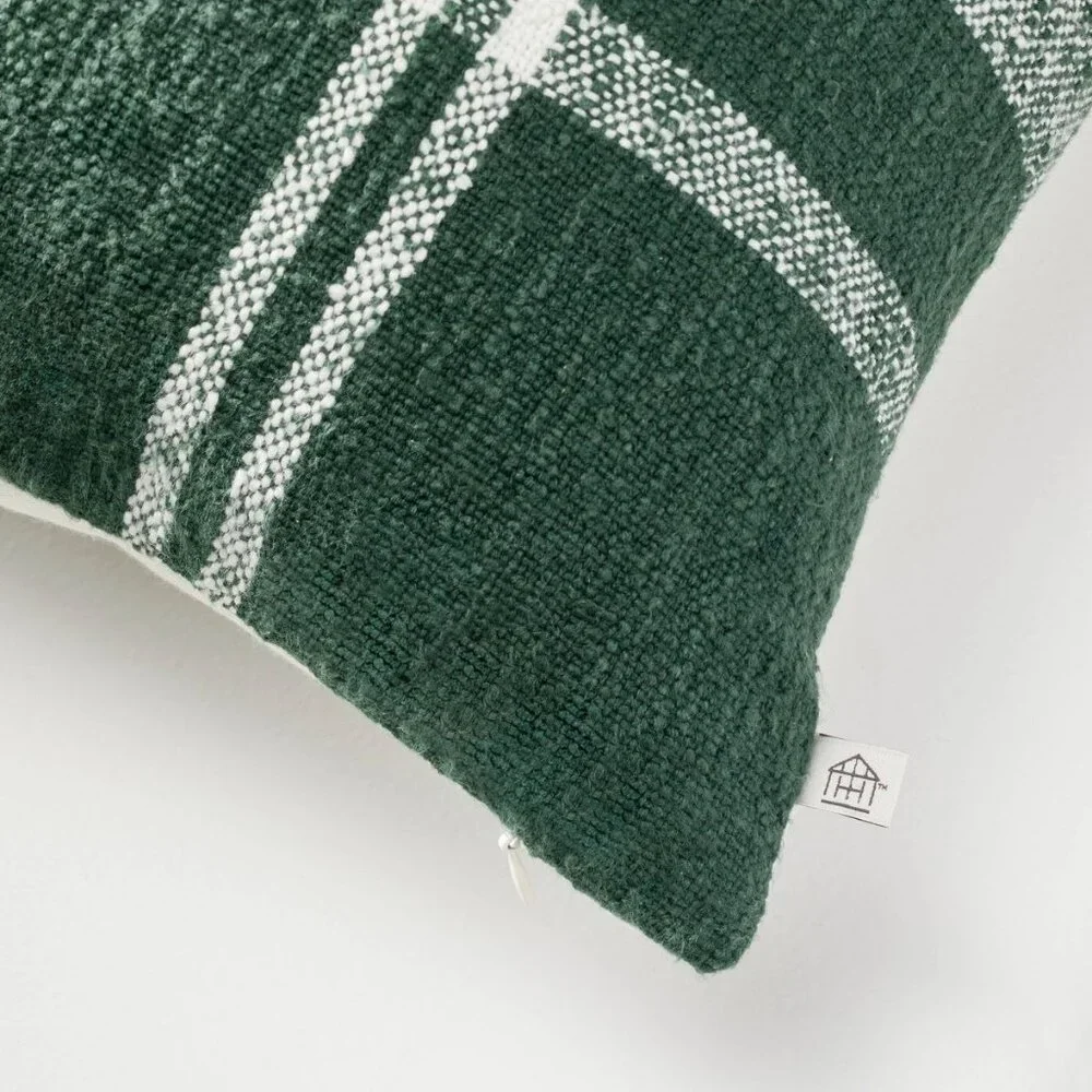 14x20 Block Plaid Lumbar Throw Pillow - Hearth &‎ Hand Magnolia, Christmas 2023